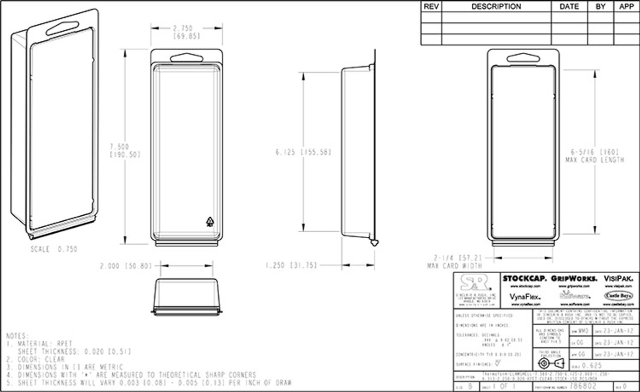 786802 - Stock Clamshell Packaging